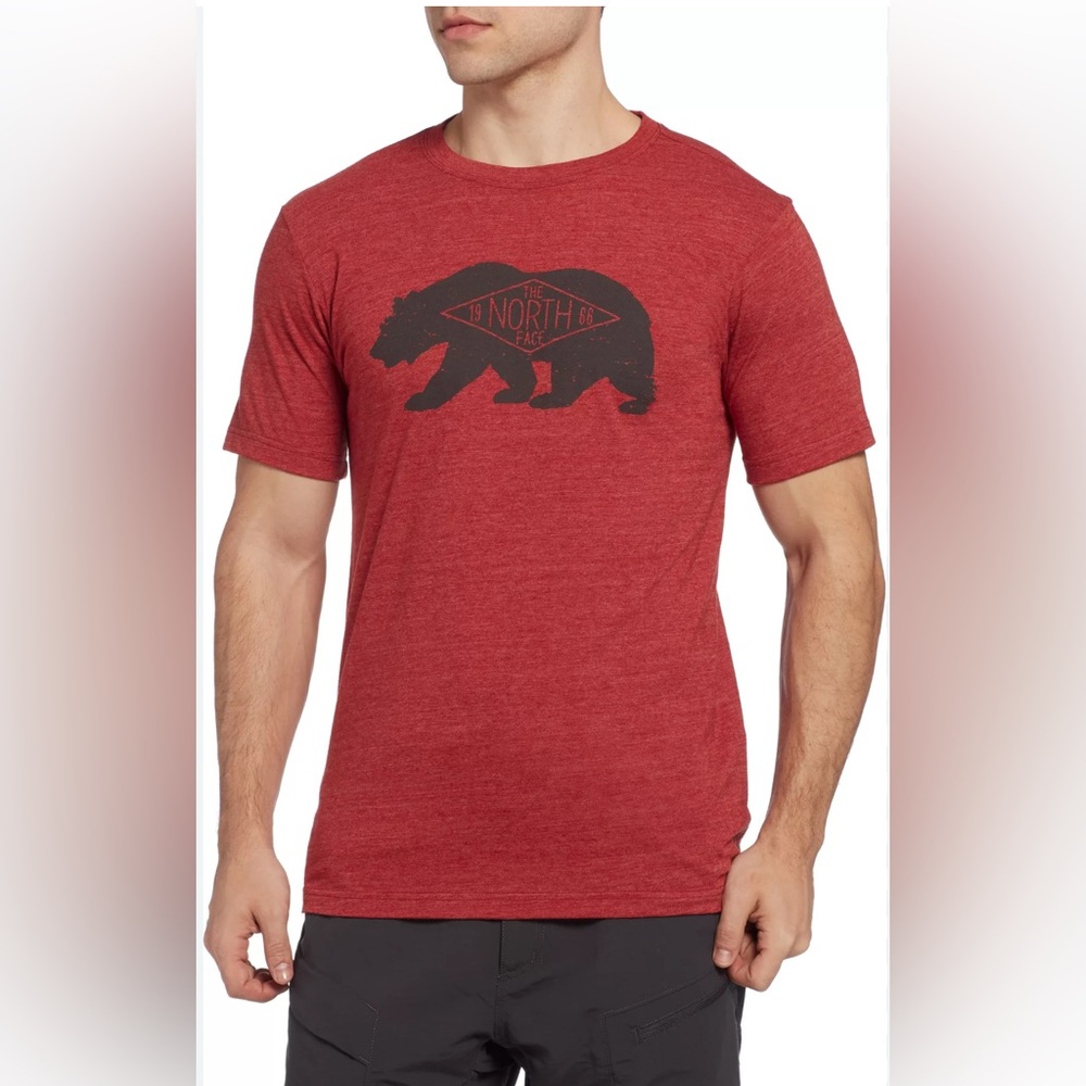 The North Face Evolution TNF Bear Graphic T-Shirt Size Large Outdoor Hiking Tee